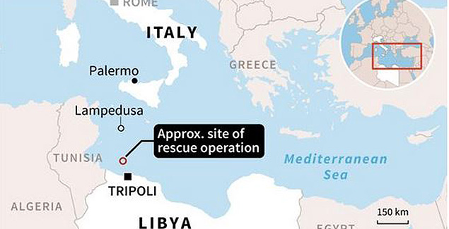 地中海史上最慘重偷渡船難 「難民墳場」再葬身700人