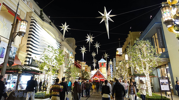 洛杉磯的聖誕節—比佛利山莊的Grove商場  