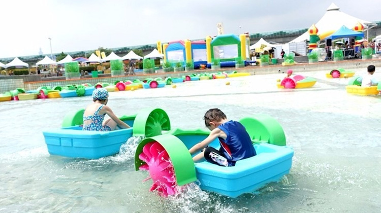 暑假水樂園免費玩！滑水道、水上步行球、碰碰船high翻天