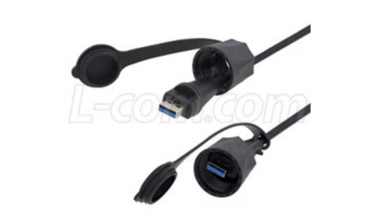 L-com推出IP67工業級USB 3.0線纜組件及耦合器新產品