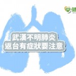中國武漢不明肺炎排除SARS　疾管署提「5要6不」