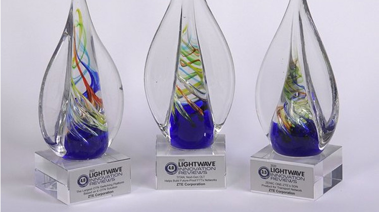 中興通訊在OFC 2020上榮獲三項Lightwave光網絡創新大獎