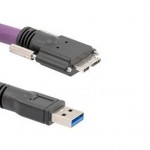 L-com推出新型帶鎖緊螺釘機器視覺應用的高柔性連續運動USB 3.0線纜組件