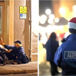 英國街頭牧師在聖誕節平安夜外出愛心巡邏 傾聽人們、支援並代禱