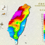 普降甘霖，美美的彩色台灣雨量圖
