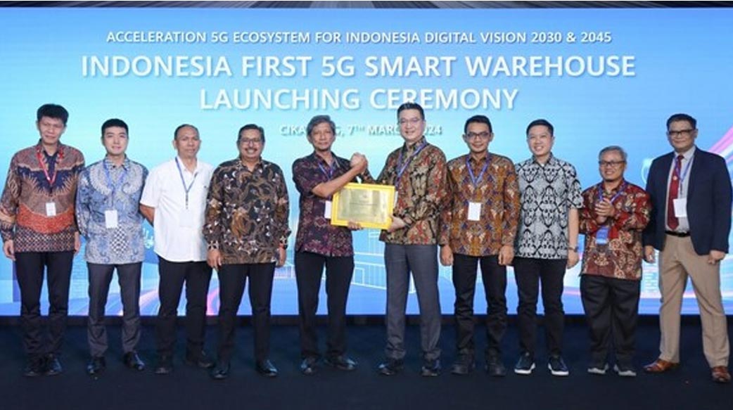 華為與印尼電信公司聯合揭幕印尼首個5G智慧倉庫和5G創新中心