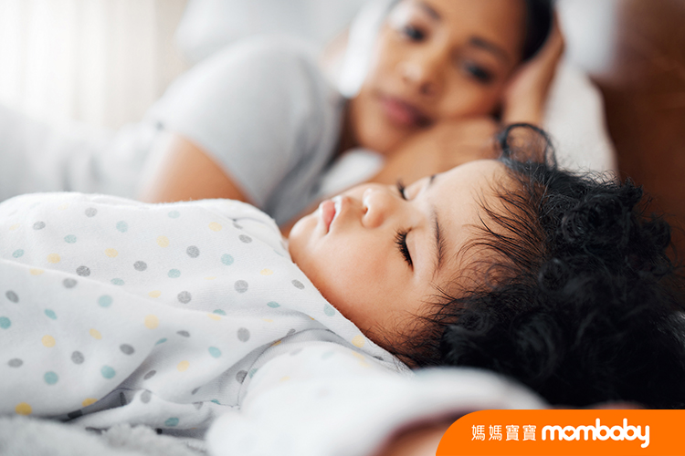 Mother,,Baby,And,Sleeping,With,Bed,For,Nap,Time,,Rest