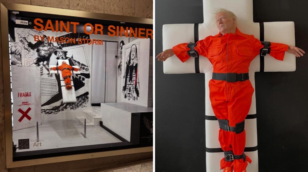 「聖人還是罪人？」瑞士展出川普囚服十字架雕塑 挑戰信仰界線與屬靈分辨