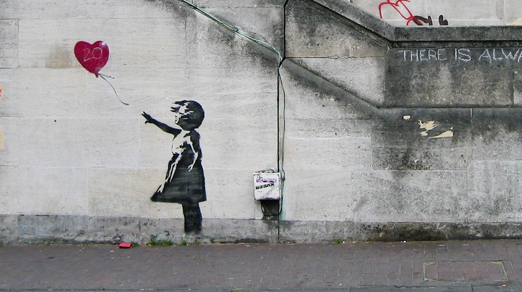 知名班克斯簽名版畫被盜