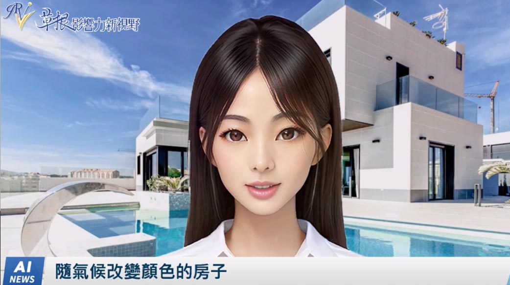 《AI播報》隨氣候改變顏色的房子