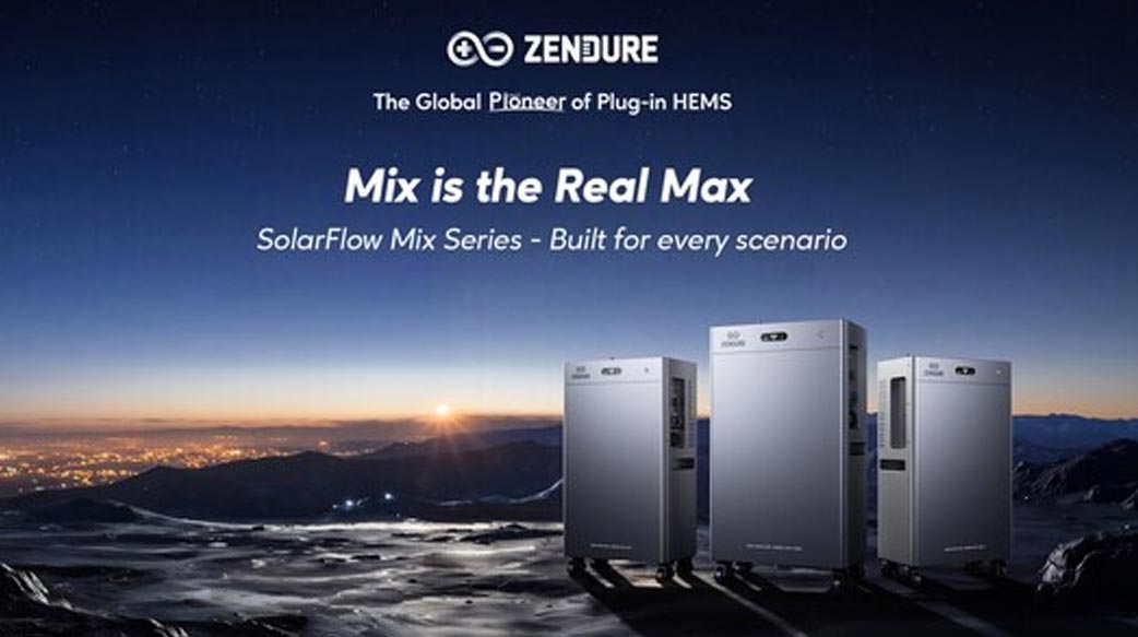Zendure征拓在歐洲推出SolarFlow Mix系列----三款家庭儲能系統，統一平台，電費最高可省91%