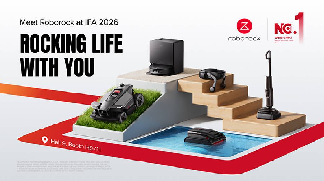 IFA 2026：石頭科技展示覆蓋客廳至泳池的全場景生態 重新定義以人為本的清潔